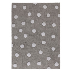 Pro zvířata: Pratelný koberec Polka Dots Grey-White