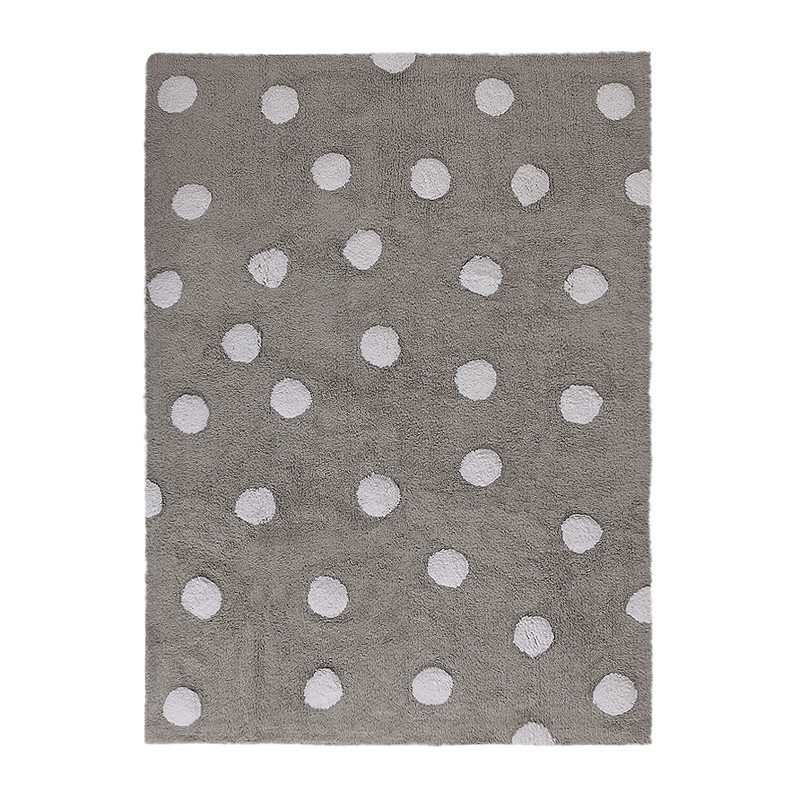 Pro zvířata: Pratelný koberec Polka Dots Grey-White