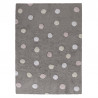 Pro zvířata: Pratelný koberec Tricolor Polka Dots Grey-Pink