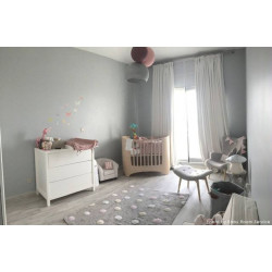 Pro zvířata: Pratelný koberec Tricolor Polka Dots Grey-Pink