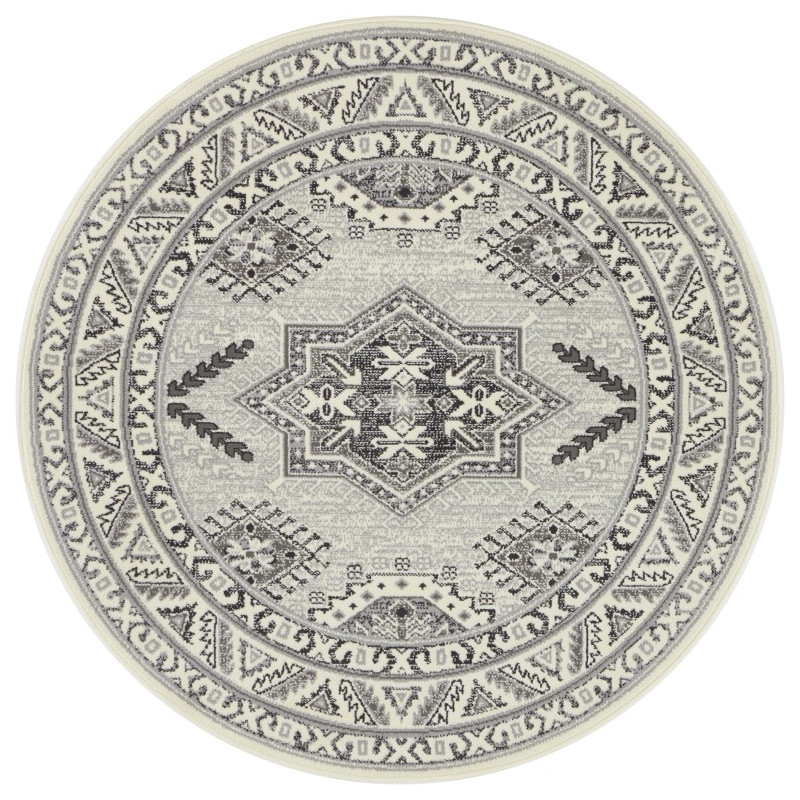 Kruhový koberec Mirkan 104441 Cream