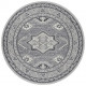 Kruhový koberec Mirkan 104101 Stone-grey