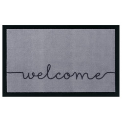 Protiskluzová rohožka Welcome 104511 Grey/Black - na ven i na doma