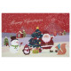 Protiskluzová rohožka Merry Christmas 104694 Red - na ven i na doma