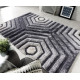 Kusový koberec Verge Hexagon Grey
