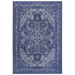 Kusový orientální koberec Flatweave 104808 Blue/Cream