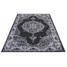 Kusový orientální koberec Mujkoberec Original Flatweave 104816 Black/Cream – na ven i na doma