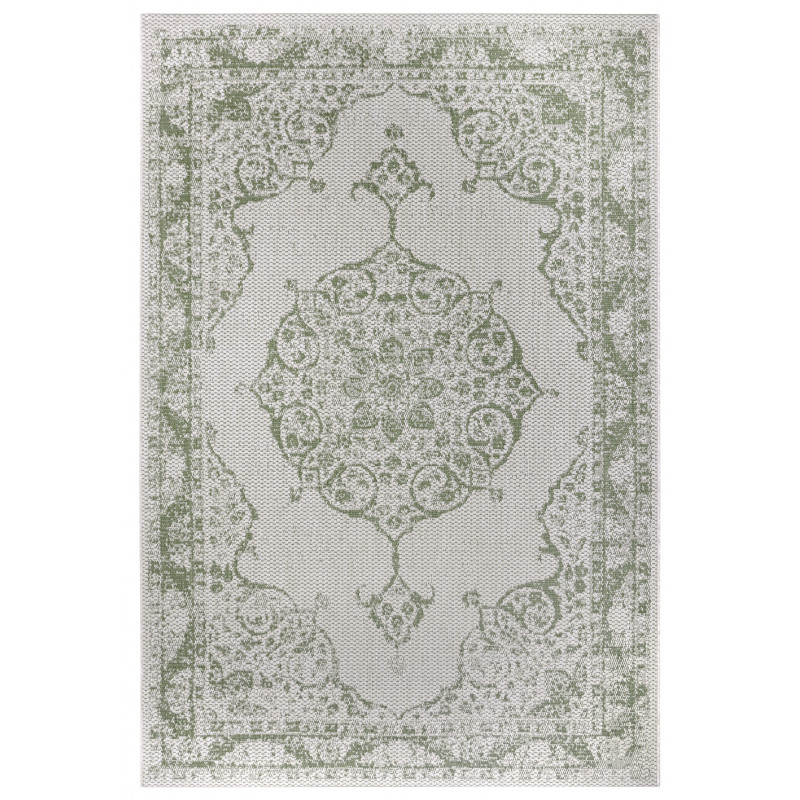 Kusový orientální koberec Flatweave 104819 Cream/Green