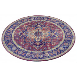 Kusový koberec Asmar 104000 Plum/Red kruh