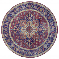 Kusový koberec Asmar 104000 Plum/Red kruh