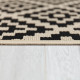 Kusový koberec Florence Alfresco Moretti Black/Beige – na ven i na doma