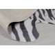 Kusový koberec Faux Animal Zebra Print Black/White