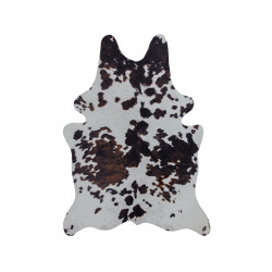 Kusový koberec Faux Animal Cow Print Black/White