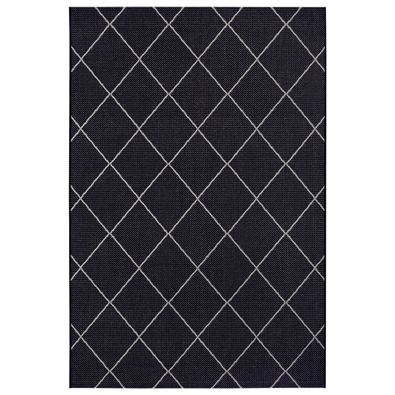 Kusový koberec Flatweave 104827 Black/Cream