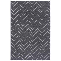 Kusový koberec Flatweave 104841 Grey/Silver – na ven i na doma
