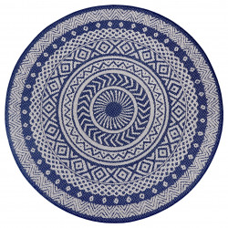 Kusový koberec Flatweave 104856 Blue/Cream