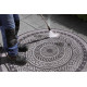 Kusový koberec Mujkoberec Original Flatweave 104857 Grey/Silver kruh – na ven i na doma
