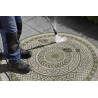Kusový koberec Mujkoberec Original Flatweave 104858 Green/Cream kruh – na ven i na doma