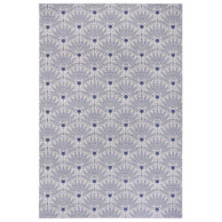 Kusový koberec Flatweave 104861 Blue/Cream