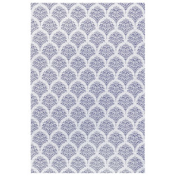 Kusový koberec Flatweave 104865 Cream/Blue