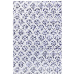 Kusový koberec Flatweave 104865 Cream/Blue