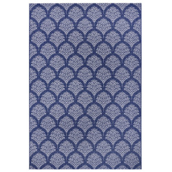 Kusový koberec Flatweave 104866 Blue/Cream