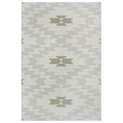 Kusový koberec Flatweave 104870 Cream/Green – na ven i na doma