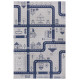 Dětský kusový koberec Mujkoberec Original Flatweave Kids Rugs 104876 Cream/Blue