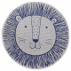 Dětský kusový koberec Mujkoberec Original Flatweave Kids Rugs 104882 Cream/Blue kruh – na ven i na doma