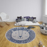 Dětský kusový koberec Flatweave Kids Rugs 104882 Cream/Blue