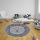 Dětský kusový koberec Flatweave Kids Rugs 104883 Silver/Grey