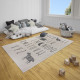 Dětský kusový koberec Mujkoberec Original Flatweave 104884 Cream/Black – na ven i na doma