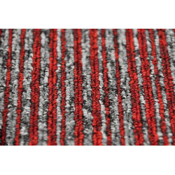 Kobercový čtverec Coral Lines 60380-50 červeno-šedý 50 x 50 cm