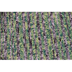 Kobercový čtverec Coral Lines 60376-50 zeleno-šedý 50 x 50 cm
