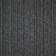 Kobercový čtverec Coral Lines 60345-50 šedo-černý
