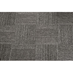 Kobercový čtverec Coral Lines 60345-50 šedo-černý 50 x 50 cm