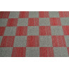 Kobercový čtverec Coral Lines 60380-50 červeno-šedý
