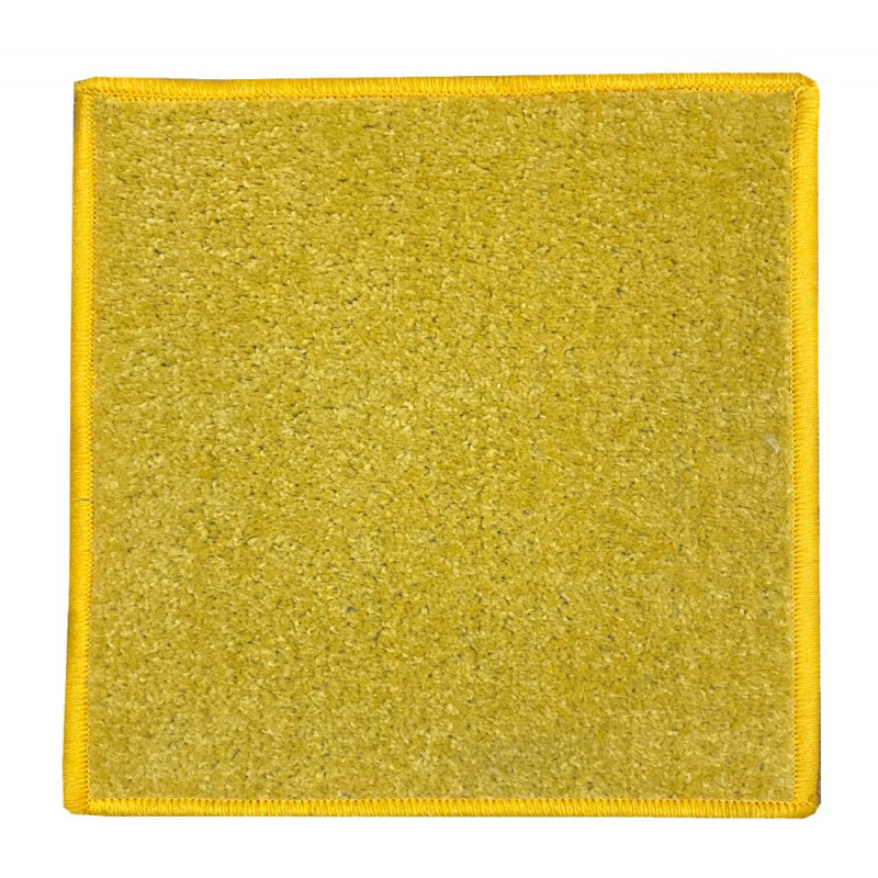 Kusový koberec Eton 502 žlutý čtverec