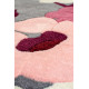 Ručně všívaný kusový koberec Infinite Blossom Charcoal/Pink kruh