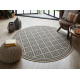 Kusový koberec Florence Alfresco Moretti Beige/Anthracite kruh – na ven i na doma
