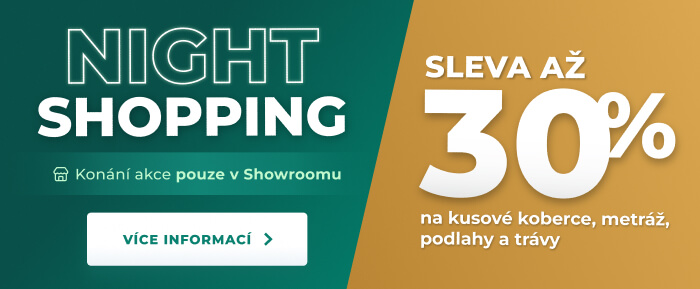 Nightshopping -50 % v showroomu v Praze