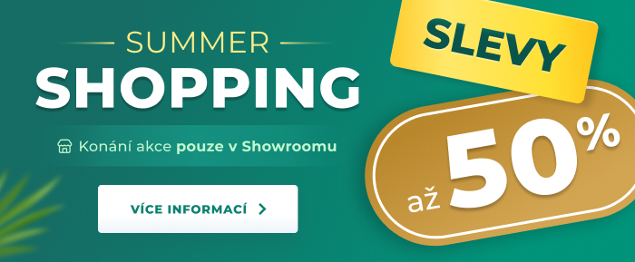Summershopping -50 % v showroomu v Praze