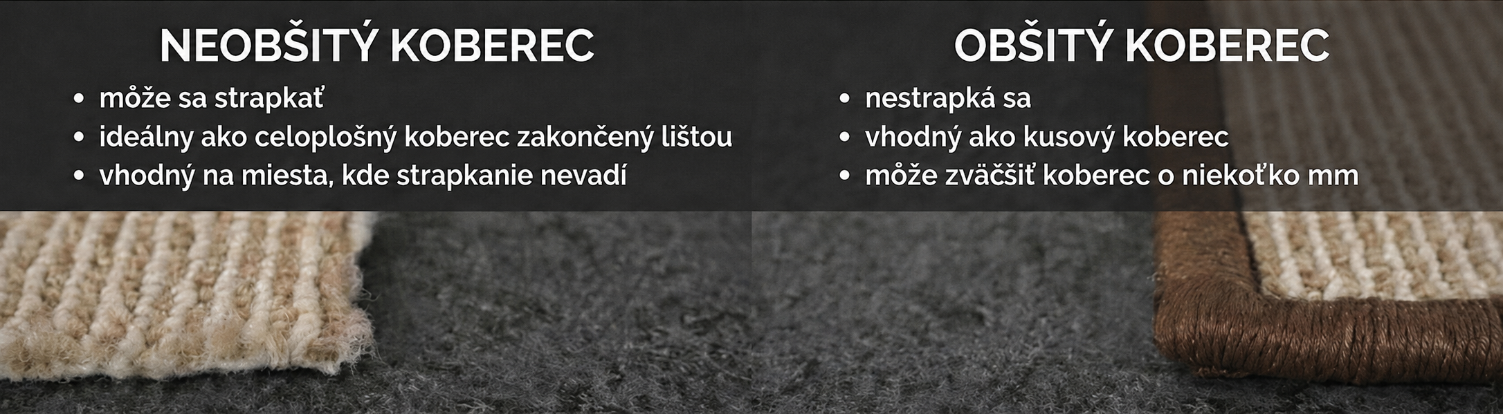 Detail obšívania