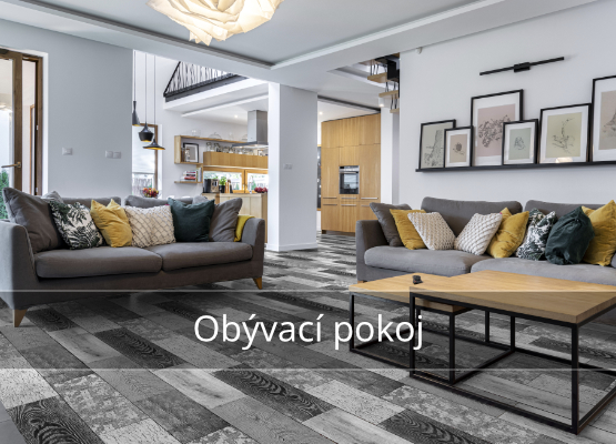 Kusové koberce do obýváku - inspirace