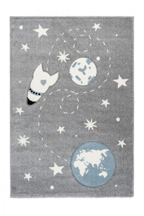 Levně Lalee koberce Dětský kusový koberec Amigo 330 silver - 80x150 cm