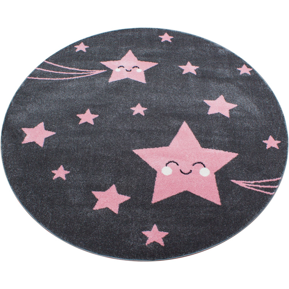 AKCE: 160x160 (průměr) kruh cm Dětský kusový koberec Kids 610 pink kruh