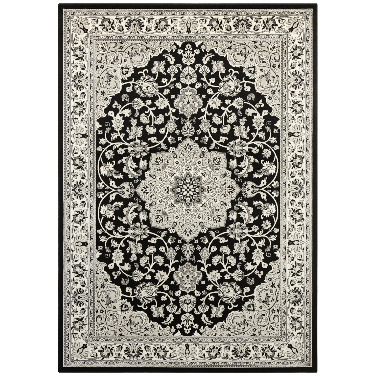 AKCE: 160x230 cm Kusový koberec Mujkoberec Original 104226 Black/Grey