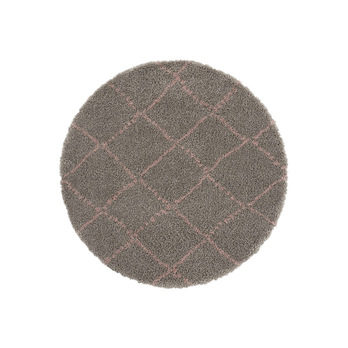 AKCE: 120x120 (průměr) kruh cm Kusový koberec Allure 102751 Grey/Rose