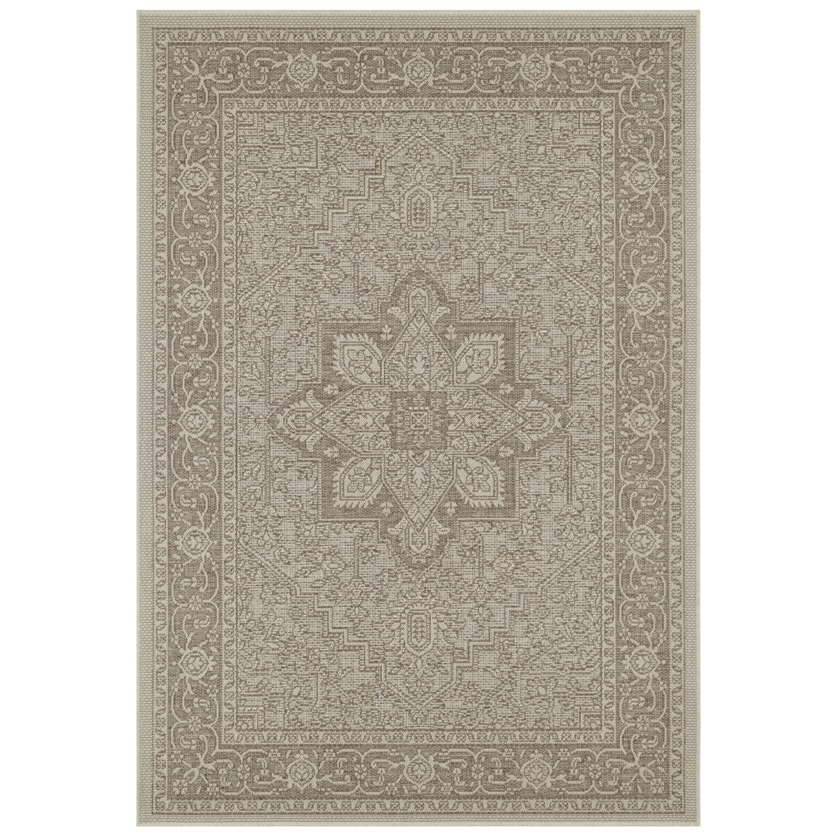 AKCE: 140x200 cm Kusový koberec Jaffa 103874 Taupe/Beige – na ven i na doma