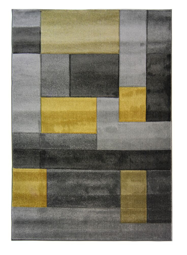 Levně Flair Rugs koberce Kusový koberec Hand Carved Cosmos Ochre - 120x170 cm